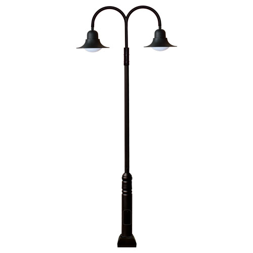 CAD Drawings Dabmar Lighting Post Fixture - Double Arm GM6200